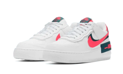 Nike Air Force 1 Shadow White Dark Teal Solar Red - DB3902-100