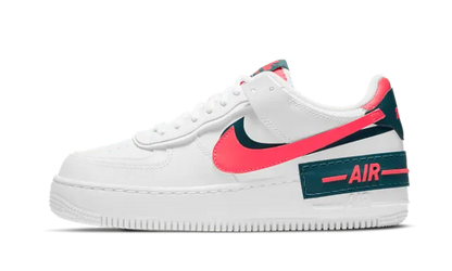 Nike Air Force 1 Shadow White Dark Teal Solar Red - DB3902-100