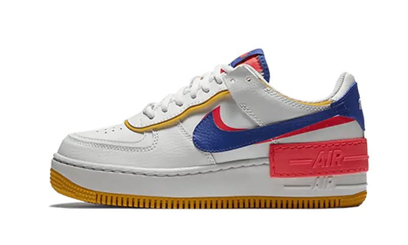 Nike Air Force 1 Shadow White Flash Crimson Astronomy Blue - CI0919-105