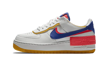 Nike Air Force 1 Shadow White Flash Crimson Astronomy Blue - CI0919-105