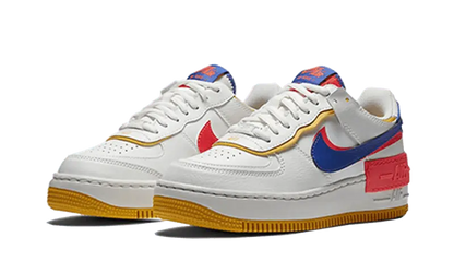 Nike Air Force 1 Shadow White Flash Crimson Astronomy Blue - CI0919-105