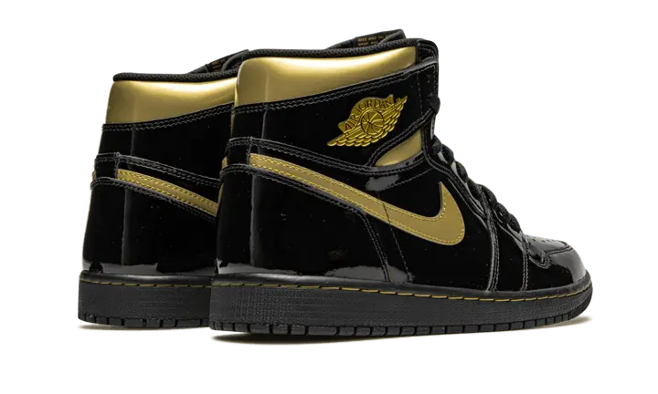 Air Jordan 1 High Black Metallic Gold - 555088-032 