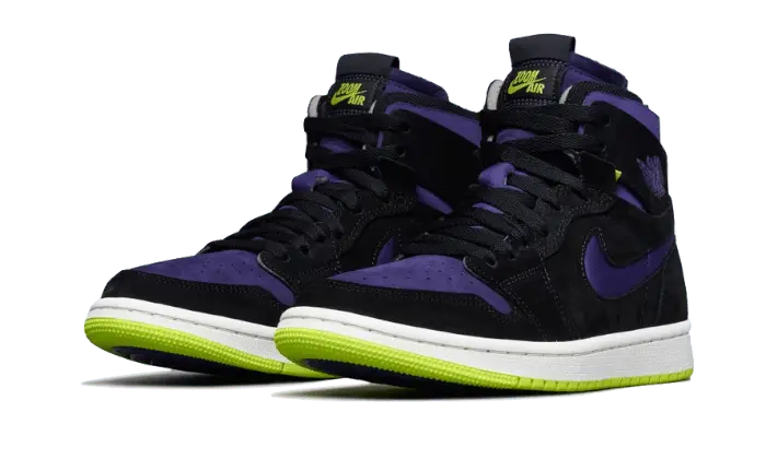 Air Jordan 1 High Zoom Air CMFT Black Court Purple Lemon Venom - CT0979-001