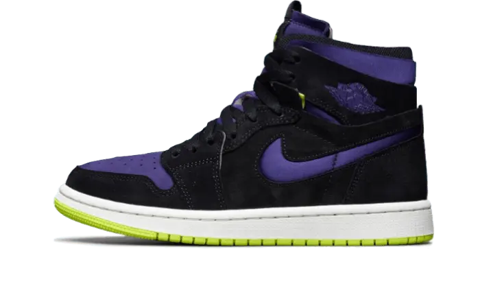 Air Jordan 1 High Zoom Air CMFT Black Court Purple Lemon Venom - CT0979-001