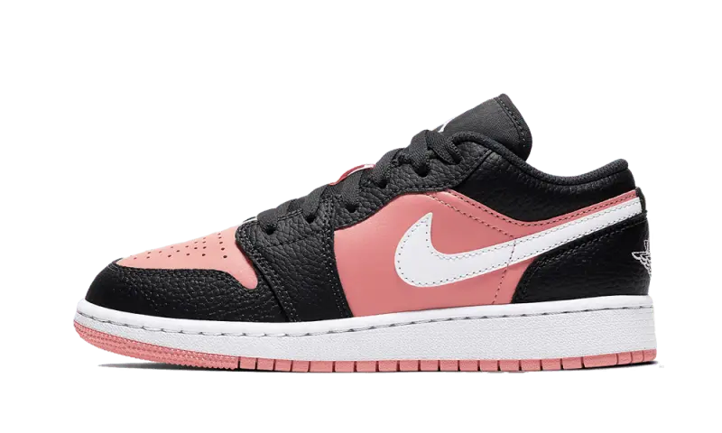 Air Jordan 1 Low Black Pink Quartz - 554723-016