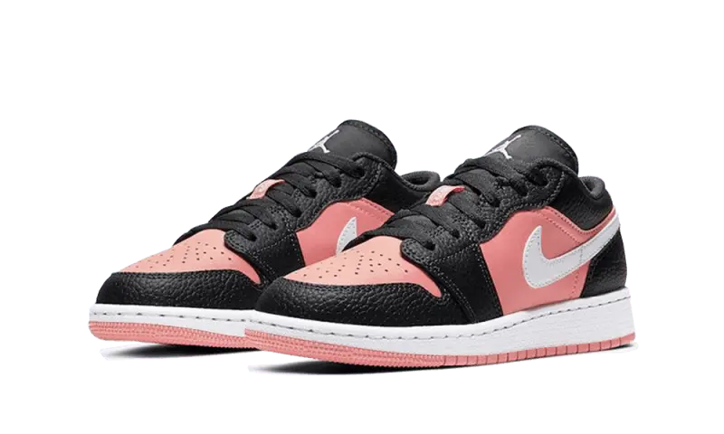 Air Jordan 1 Low Black Pink Quartz - 554723-016