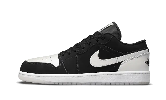 Air Jordan 1 Low Black White Diamond