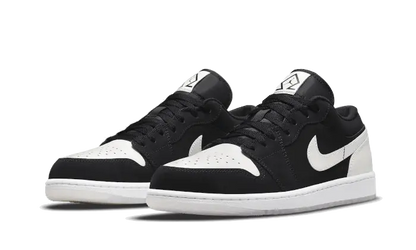 Air Jordan 1 Low Black White Diamond