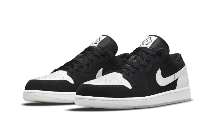 Air Jordan 1 Low Black White Diamond