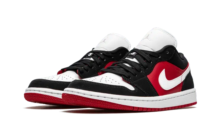Air Jordan 1 Low Black White Gym Red W MTHOR SHOP