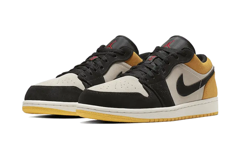 Air Jordan 1 Low Sail University Gold Black - 553558-127