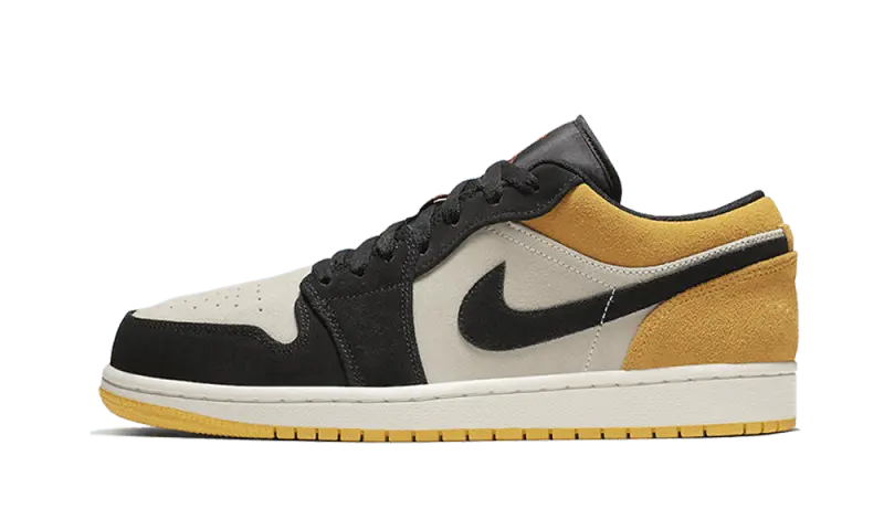 Air Jordan 1 Low Sail University Gold Black - 553558-127