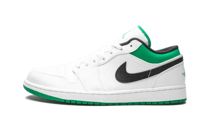 Air Jordan 1 Low White Lucky Green Black - 553558-129