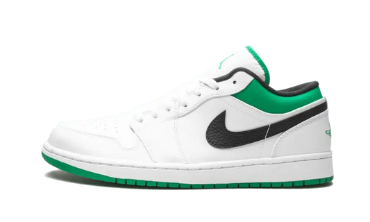 Air Jordan 1 Low White Lucky Green Black - 553558-129