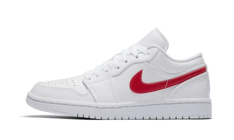 Air Jordan 1 Low White University Red - AO9944-161