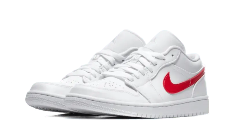 Air Jordan 1 Low White University Red - AO9944-161