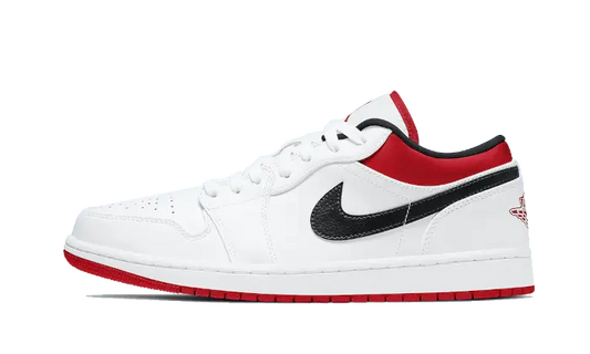 Air Jordan 1 Low White University Red Black - 553558-118