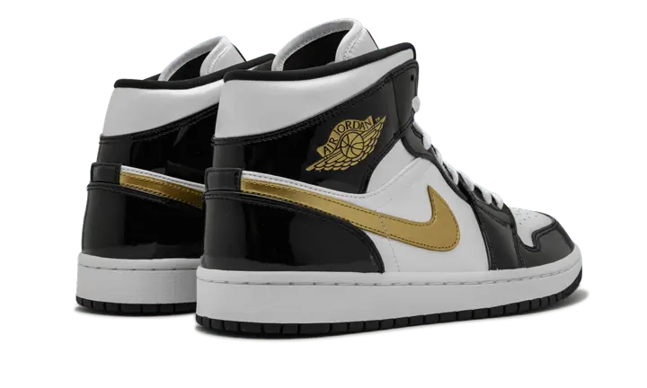 Air Jordan 1 Mid Black Gold - 852542-007