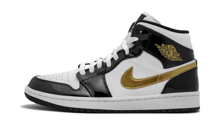 Air Jordan 1 Mid Black Gold - 852542-007