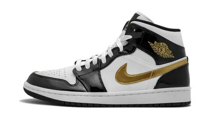 Air Jordan 1 Mid Black Gold - 852542-007