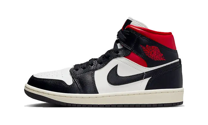 Air Jordan 1 Mid Black Gym Red