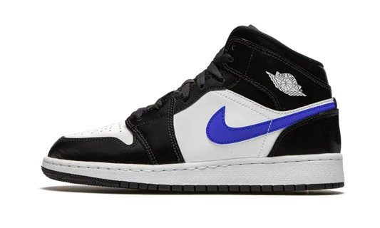 Air Jordan 1 Mid Black Racer Blue White - MTHOR SHOP