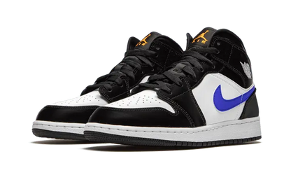 Air Jordan 1 Mid Black Racer Blue White - MTHOR SHOP