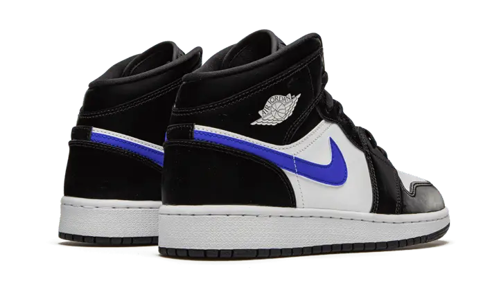 Air Jordan 1 Mid Black Racer Blue White - MTHOR SHOP