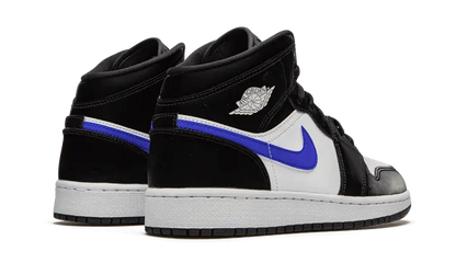 Air Jordan 1 Mid Black Racer Blue White - MTHOR SHOP