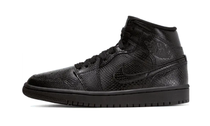 Air Jordan 1 Mid Black Snakeskin - BQ6472-010