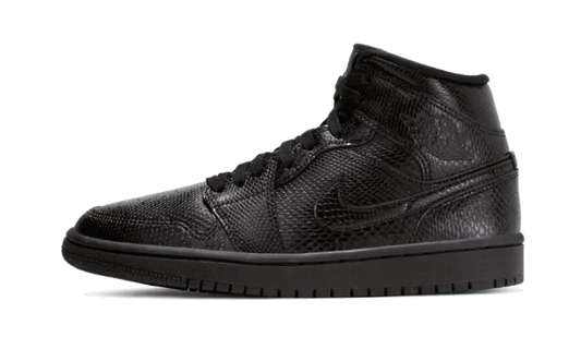 Air Jordan 1 Mid Black Snakeskin - BQ6472-010