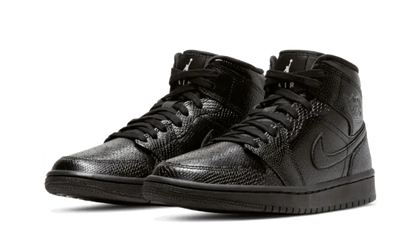 Air Jordan 1 Mid Black Snakeskin - BQ6472-010