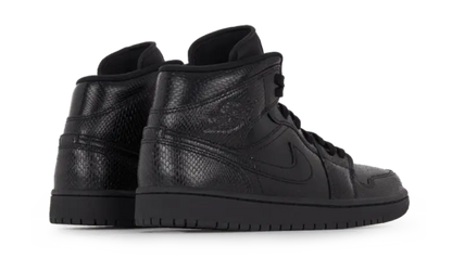 Air Jordan 1 Mid Black Snakeskin - BQ6472-010