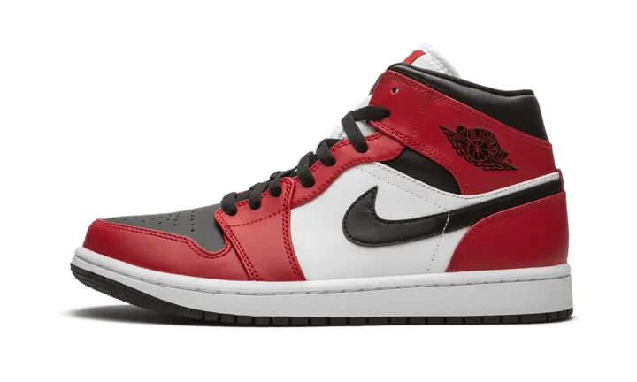 Air Jordan 1 Mid Chicago Black Toe - 554725-069