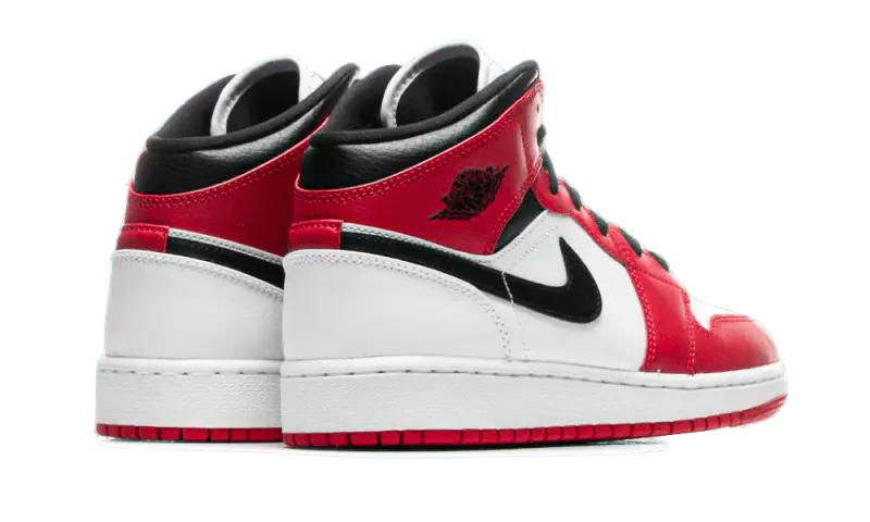 Air Jordan 1 Mid Chicago White - 554725-173