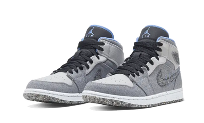 Air Jordan 1 Mid Crater Grey University Blue