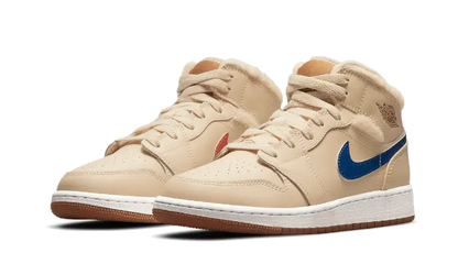 Air Jordan 1 Mid Fleece Pearl White - DO2207-264