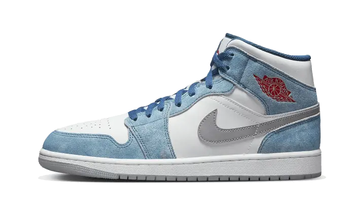 Air Jordan 1 Mid French Blue Fire Red