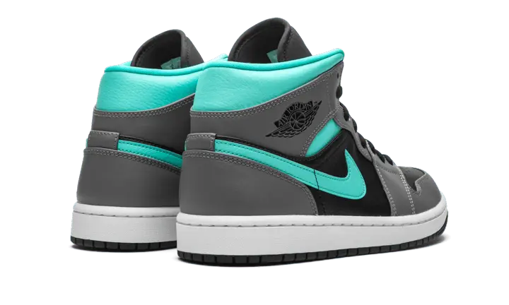 Air Jordan 1 Mid Grey Aqua - 554724-063