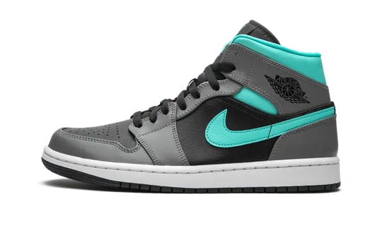 Air Jordan 1 Mid Grey Aqua - 554724-063