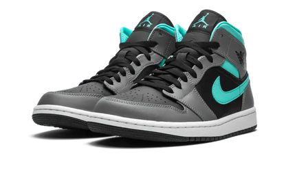 Air Jordan 1 Mid Grey Aqua - 554724-063