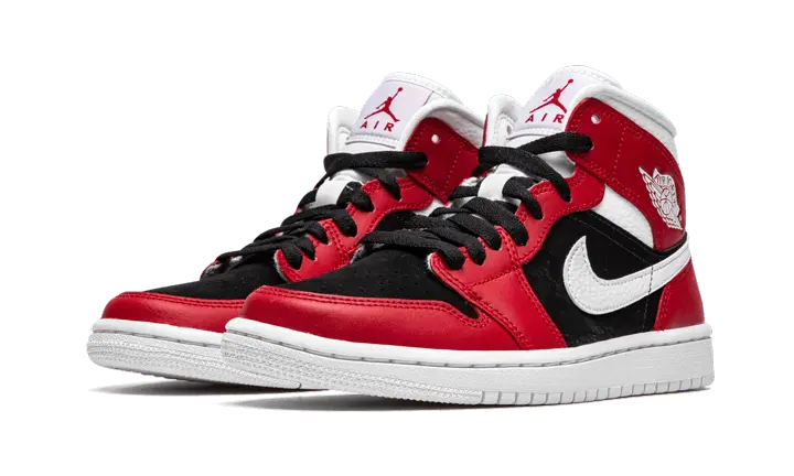 Air Jordan 1 Mid Gym Red Black - BQ6472-601