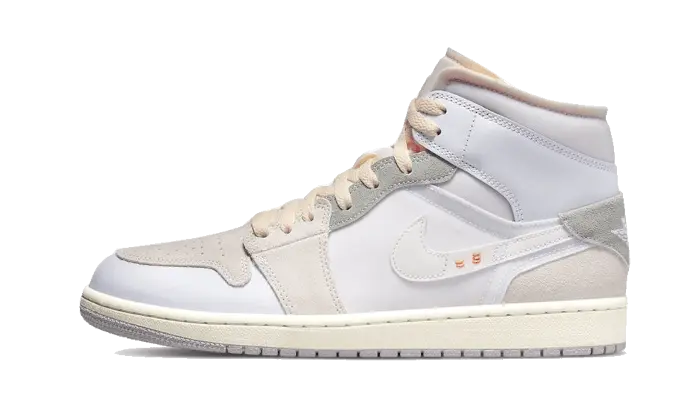 Air Jordan 1 Mid SE Craft Inside Out White Grey