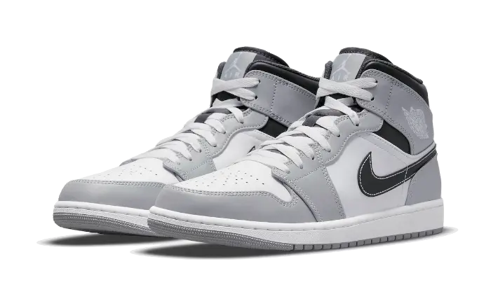 Air Jordan 1 Mid Light Smoke Grey Anthracite - 554724-078