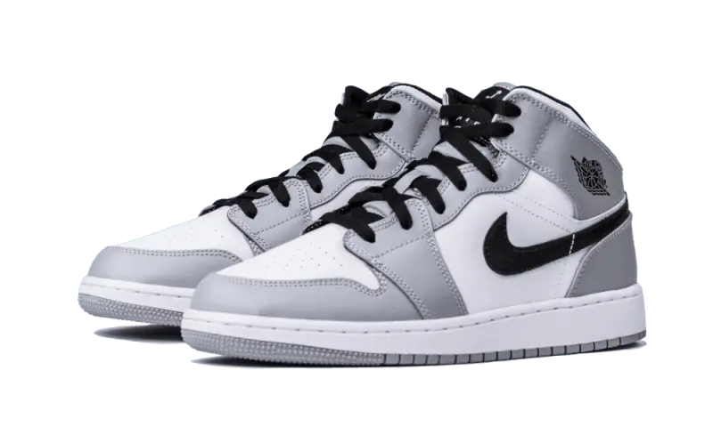 Air Jordan 1 Mid Light Smoke Grey - 554725-092