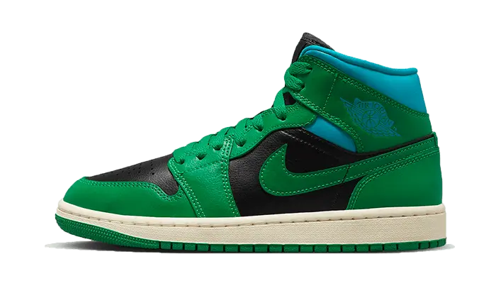 Air Jordan 1 Mid Lucky Green Aquatone