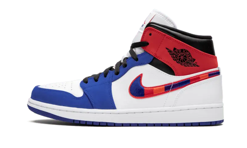 Air Jordan 1 Mid Multicolor Swoosh - 852542-146