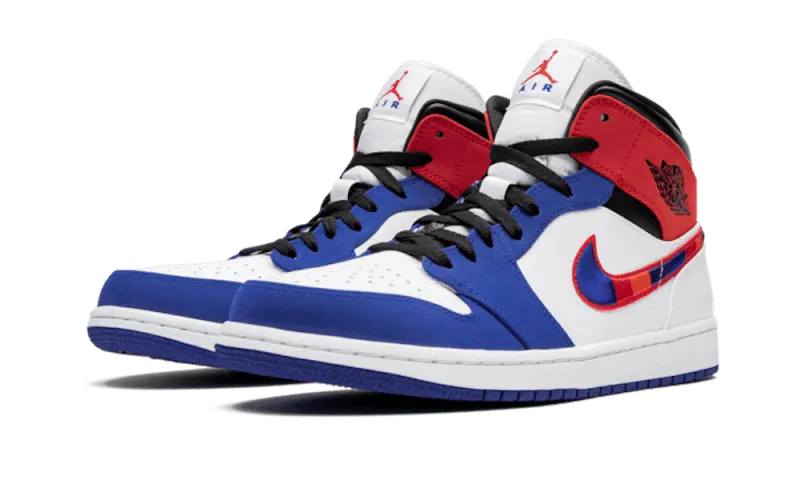 multi color swoosh jordan 1