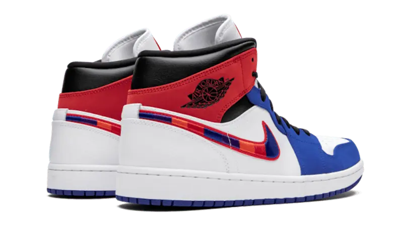 Air Jordan 1 Mid Multicolor Swoosh - 852542-146