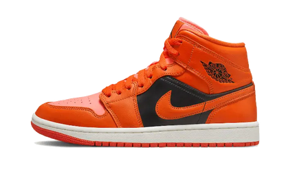 Air Jordan 1 Mid Orange Black